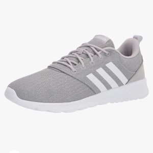 adidas qt racer 2.0 in gray white size 7